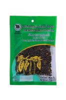 พริกไทยเม็ดดำจันทร์ ตราเรือ Black Pepper Whole 70 g