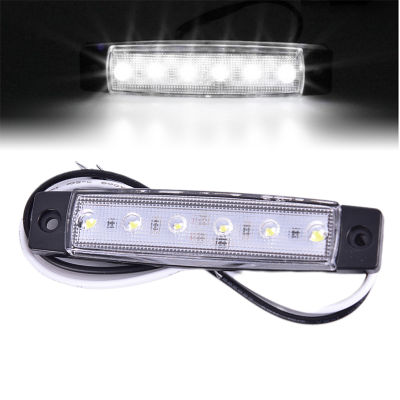 💖【Lowest price】MH 1PC 12V 6LED รถบรรทุกด้านข้างเครื่องหมายไฟ LED ต่ำพ่วงไฟด้านหลัง