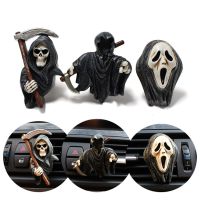 CW 3pcs Car Perfume Air Freshener Grim Reaper Aromatherapy Clip Cartoon Vent Fragrance Clip Air FreshenerAuto Accessories