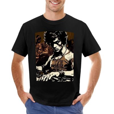 The DragonS Groove: Bruce Lee As An Anime Dj T-Shirt T-Shirt For A Custom T Shirt Tee Shirt Plain Black T Shirts Men