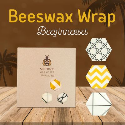 SuperBee Wax Wraps ซูเปอร์บี แว็กซ์ แรป รุ่น บีกินเนอร์เซ็ต – Beeginner Set   (100g)