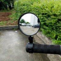 Universal Auxiliary Rearview Mirror Round Ellipse Mirror Handlebar Mount Adjustable Simple Riding Plane Mirror