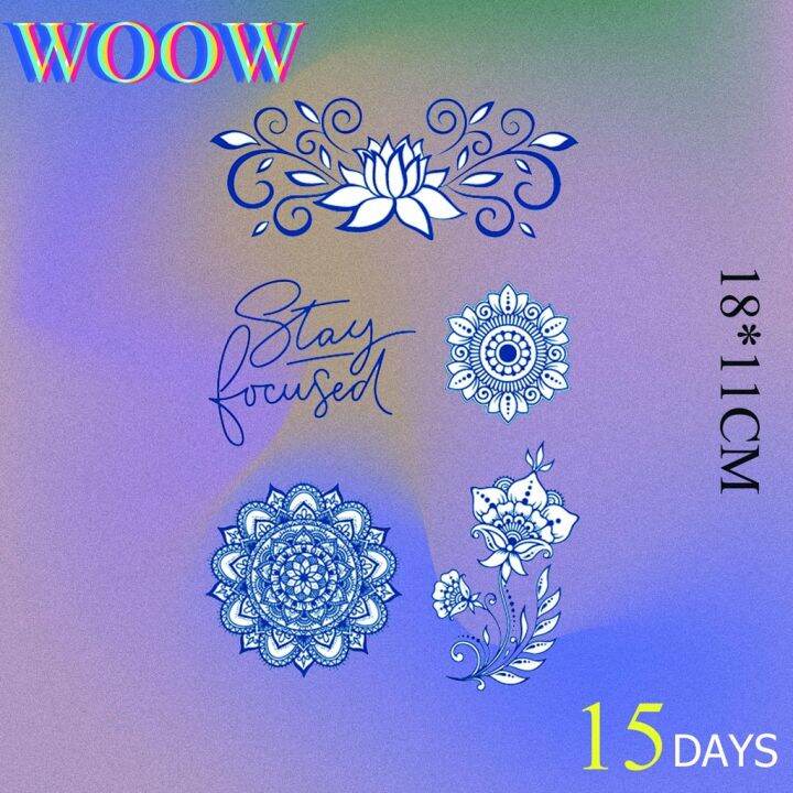 【WOOW】Tattoo Sticker Waterproof Fake Tattoo Sticker Lasts To 15 Days