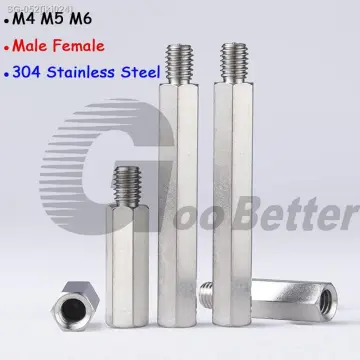 M2.5 M3 M4 M5 M6 M8 304 Stainless Steel Hex Standoff Male To