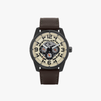 Police นาฬิกาข้อมือผู้ชาย Police LAWRENCE dark brown leather watch รุ่น PL-15663JSU/14 ของแท้ 100% มีการรับประกัน 1 ปี คืนสินค้าภายใน 15 วัน  Ralunar