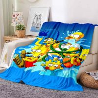 Simpsons Cartoon Blanket Sofa Office Nap Air Conditioning Soft Warm Can Be Customized A3