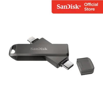 SanDisk iXpand Flash Drive Luxe, SDIX70N 64GB, Black Lightning and Type c - (SDIX70N-064G-GN6NN)