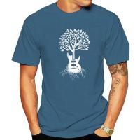 Men Tree Of Life Guitar T Shirts Music Pure Cotton Clothes Novelty Short Sleeve O Neck Tee Shirt Plus Size T-Shirts