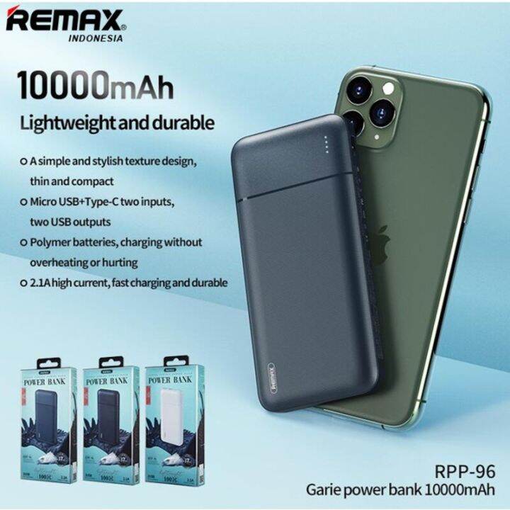 REMAX 10000mAh Small Power Bank Original Brand Powerbank Original Fast ...