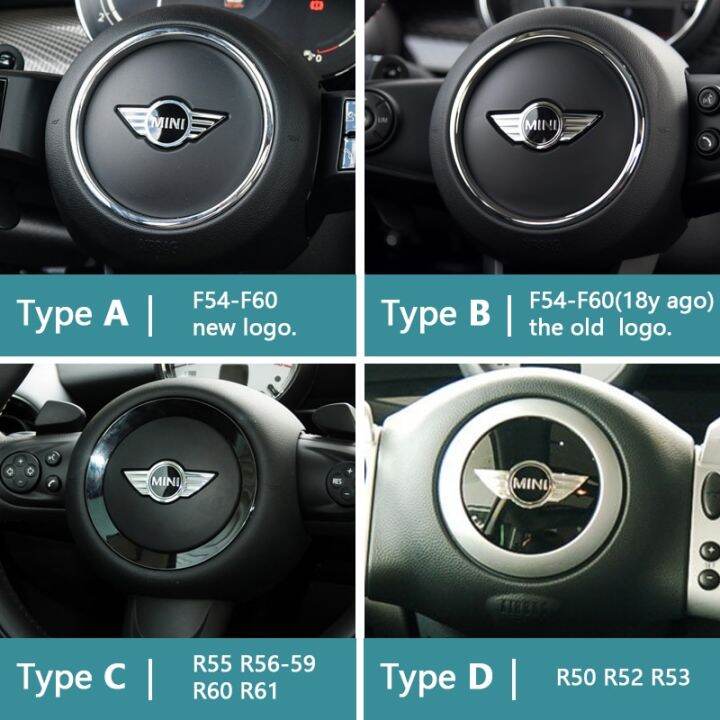 สติกเกอร์พวงมาลัย3d-สติกเกอร์รถเฉพาะสำหรับมินิคูเปอร์อุปกรณ์-r50-r52-r53-r55-r56-r60-r61-f54-f55-f56-f60