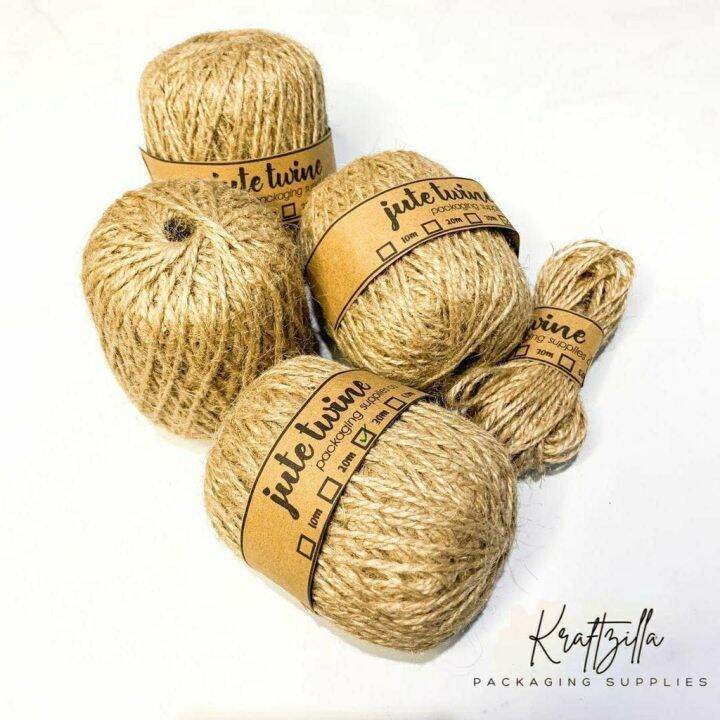 NATURAL JUTE TWINE 2 PLY (1 Roll 150 YARDS) Lazada PH