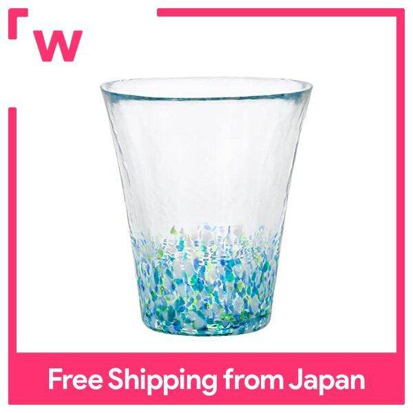 Adelia Tumbler Tsugaru Vidro Glass 300Ml Warna Jepang Fukei Hydrangea