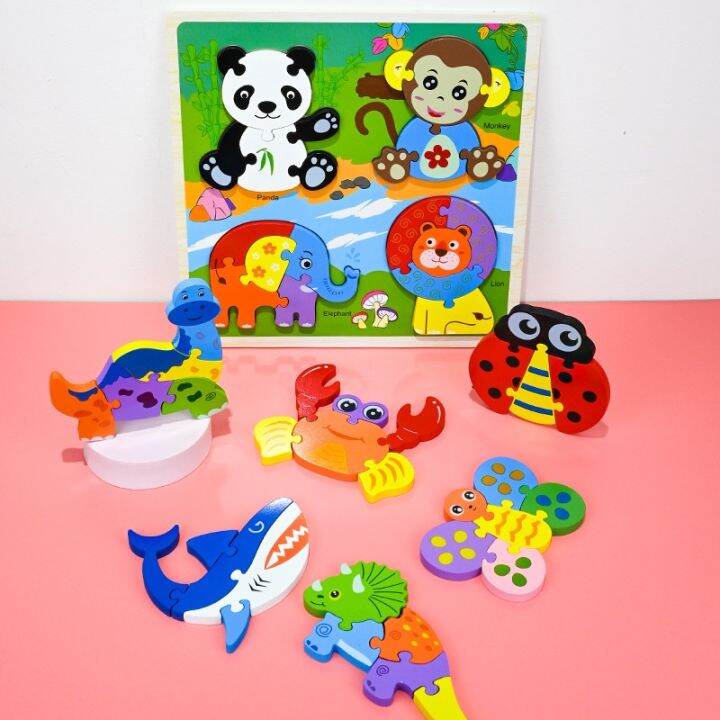 cod-childrens-three-dimensional-puzzle-creative-cartoon-dinosaur-animal-fruit-intelligence-development-building-blocks-cognitive-jigsaw