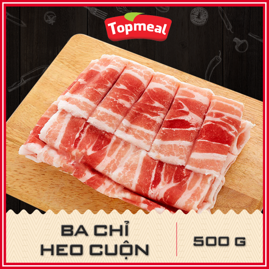 Hcm - ba chỉ heo cuộn 500g tỷ lệ thịt mỡ là 6 4 - thích hợp với các món - ảnh sản phẩm 2