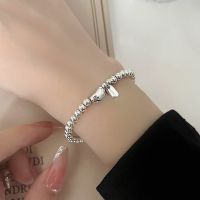 Original Korean version of S925 sterling silver retro peas ball bracelet for girls in 2023 new summer simple and versatile girlfriend gift