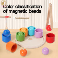 Wooden Magnetic Ball Sorting Toys For Toddlers Shape Matching Fishing Game Educational Toys For Birthday Christmas Gifts