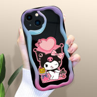 เคส Diorcase สำหรับ Apple iPhone 15 Plus 15 Pro ลายการ์ตูน Kuromi เคสเนื้อครีมเคสโทรศัพท์เคสซิลิโคนแบบนิ่มขอบลอน