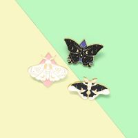 【YF】ﺴ►  Witchcraft Moth Enamel Pins Night Brooches Lapel Badge Wholesale Pin Punk Gothic Jewelry for Friend