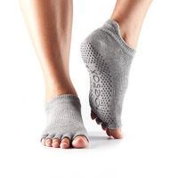 Toesox - Low Rise Half toe-Heather Grey