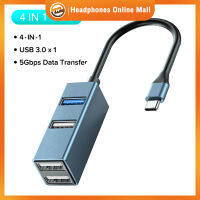 Type C Hub 4-Port Hub Splitter Type-C Usb3.0 Usb2.0 4-In-1อะแดปเตอร์ Dock สำหรับโน้ตบุ๊คคอมพิวเตอร์เมาส์คีย์บอร์ด