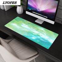 Lagre Gaming Kawaii Desk Mats Marble Starry Clouds Cute Mouse Pad Deskpad for Gamer Keyboard Home Office Accessories