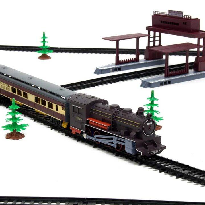 electric-large-classic-train-set-rail-track-carriages-kids-vehicle-toy-gift-train-set-metal-alloy-electric-trains-w-steam-locomotive-oil-tank-train-cargo-cars-tracks-train-toys-lights-toys-kids-friend