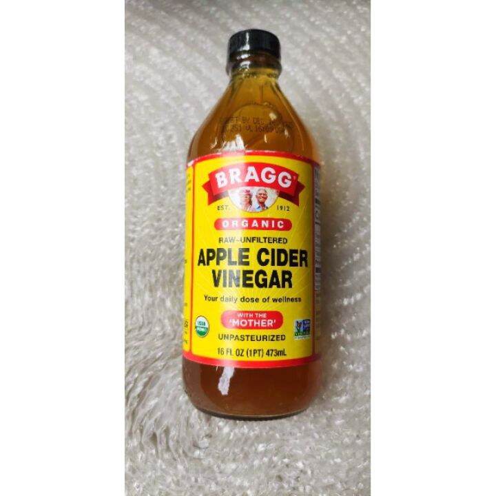 Bragg Organic Raw Unfiltered Apple Cider vinegar 473ml With The Mother