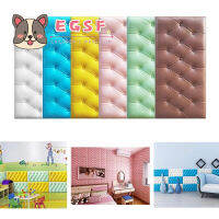 Self Adhesive Foam สติ๊กเกอร์ติดผนัง,Soft Baby Anti-Collision Pad Keep Child Safe, 3D Waterproof Protectors Wallpaper Sticky Decoration Wallpaper Protectors For Living Room Bedroom, Hotel DIY Decoration, 35*70CM