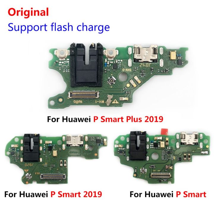 fast-delivery-anlei3-ชาร์จพอร์ต-usb-บอร์ดเชื่อมต่อสายเคเบิลงอได้ไมโครโฟนพร้อมไมโครโฟนชิ้นส่วนโทรศัพท์มือถือสำหรับ-huawei-p-smart-plus-ใหม่