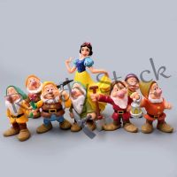 【hot sale】 ☬ B09 8Pcs Princess Snow White Seven Dwarfs Toy Action Figures Kids Gift Toys Mini Model Birthday Cake Toppers Cartoon Character Collectibles