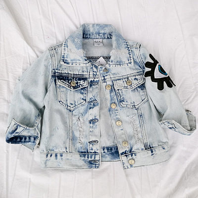 Children Jeans Jacket For Girls Embroidery Vintage Kids Jackets Coats Boys Denim Coat Spring Autumn Baby Girl Denim Jackets