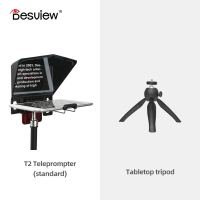 Bestview T2 Teleprompter Big Screen Prompter Teleprompter Professional Interview Teleprompter Anchorman Host for DSLR For iPad Smartphone video prompter