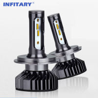 Infitary ZES 1860 Chips Led Car Headlights Bulbs H4 H7 H1 H3 H11 9005 9006 3000K 4500K 6500K Waterproof External Power Auto Lamp