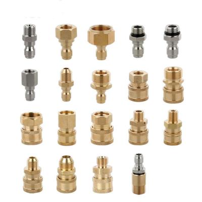 1/4" Quick Connector Pressure Washer Plug Male Female Hose Fitting Adapter Car Washer Accessories Replacement Parts