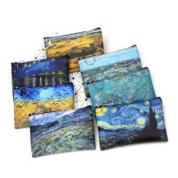 【CW】❍⊕✣  1pc Painting Coin Purse Fashion Printed Wallet Money New