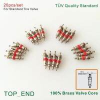 20pcs/set Free Shipping Standard Valve Core Passenger Car Tubeless Snap-In Tire Valve Brass Tyre Valve Core TUV Quality Standard Tire Repair ToolsTire