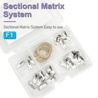 ；‘【；- WELLCK 30Pcs Bands Matrix Dental Sectional Contoured Metal Matrices Matrix Resin Clamping And Separating Ring