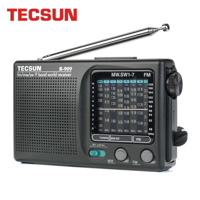TECSUN R-909 AM/FM/วิทยุ SW 1-7 9วงรับคลื่นโลกวิทยุพกพา