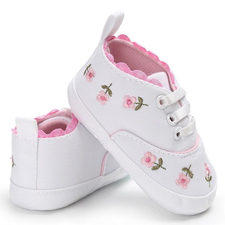 รองเท้าเด็กผู้หญิง-0-1-ปี-เด็กวัยหัดเดิน-รองเท้าเด็ก-ดอกไม้-รองเท้าผ้าใบเด็กอ่อนน่ารัก