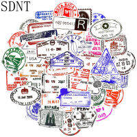 [ตลก NaiNaiKei]50ชิ้นใส Postmark สติ๊กเกอร์วินเทจซีลไปรษณีย์ประวัติศาสตร์อาคารแสตมป์เดินทางสติกเกอร์ DIY จักรยานแล็ปท็อปกระเป๋าเดินทางถ้วย