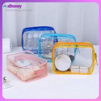 XIHONEY คุณภาพสูง Make Up Pouch Beauty Case ที่วางเครื่องสำอางเสริมสวย กระเป๋า PVC เคสแต่งหน้าแบบใส Travel Organizer