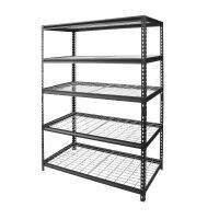 48 W X 24 D X 72 H 5-Shelf Freestanding Shelves Strong and Durable4000 Lbs. CapacitySilver Black