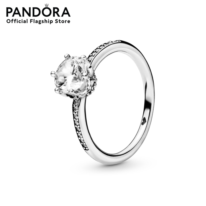 pandora-clear-sparkling-crown-ring-แหวน-แหวนมงกุฎ-แหวนเงิน-แหวนแพนดอร่า-แพนดอร่า