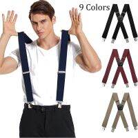 Bretelles Pour Hommes วินเทจ,3.5Cm De Large, En Forme De Y, 6คลิป,Bretelles Élastiques Réglables, Ceinture