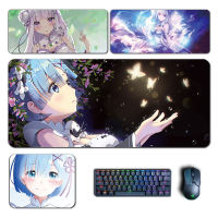 Anime Re Zero Large Mouse Pads Rem Emilia Ram Beatrice Mousepad Computer Laptop Gamer Pad PC Gaming Accessories Desk Mats