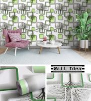 Wall Ideas ถูกที่สุด!! วอลเปเปอร์ สติกเกอร์ PVC มีกาวในตัว ขนาด 45 ซม x 10 เมตร #กราฟฟิค