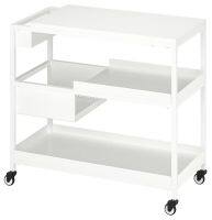 ทร็อตเตน รถเข็น, สีขาว 80x40 ซม. (TROTTEN Trolley, white  80x40 cm)