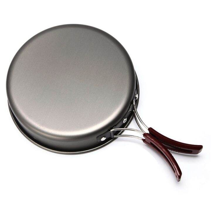 outdoor-camping-hiking-picnic-non-stick-frying-pan-portable-aluminum-alloy-cooking-tableware