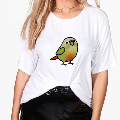 Watercolor Parrot Birds Print Tshirt Tshirts Shirt Aesthetic Graphic T Shirt 100% cotton T-shirt