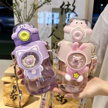 Cute Little Boys Plastic Cup Children Water Cup Sippy Cup Creative Handy Cup  Duck Beak Children Cup Students Water Cup